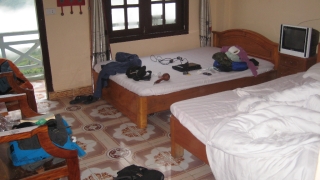 Unser erstes Zimmer im Luong Thuy Family Guesthouse in Sa Pa