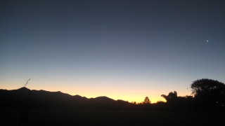 Sonnenuntergang mit Venus