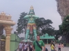 Gruene Hulk-Gott-Statue