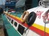 Sehr sicher wirkendes Boot nach Pulau Ketam