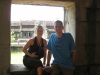 Wir in einer Bibliothek in Angkor Wat