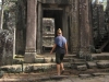 Christin im Bayon von Angkor Thom