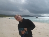Christin macht Faxen am Whitehaven Beach auf Whitsunday Island